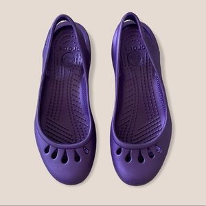 Crocs Women’s Malindi Slingback 5 Flat Dark Purple
